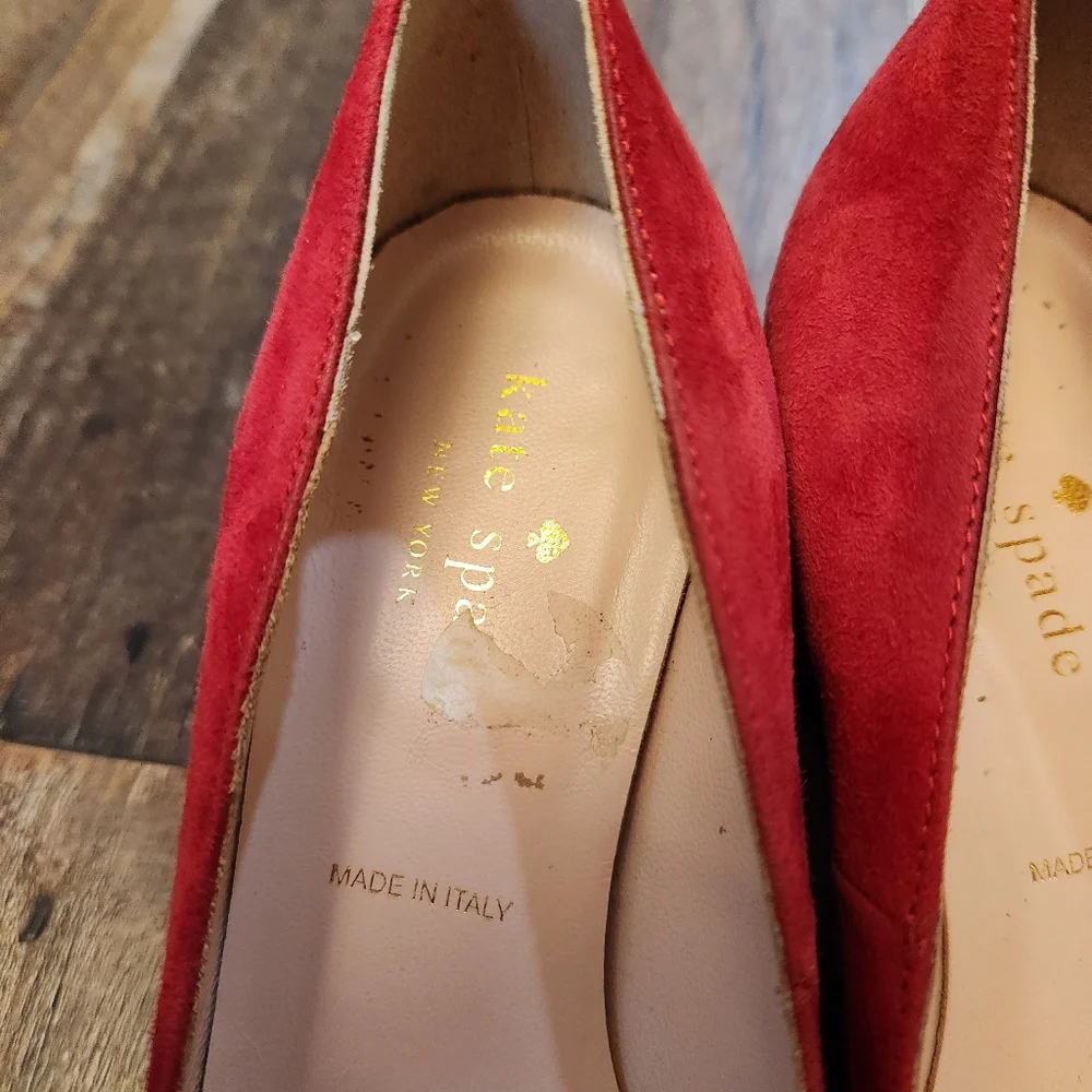 Kate Spade New York Red Suede Pump
